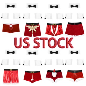 Costume uomo sexy Babbo Natale smoking fiocco cravatta + boxer slip outfit - Foto 1 di 80