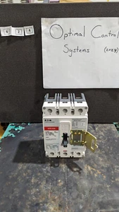 Eaton circuit breaker 3 pole 30A 600VAC HFD3030BP10 - Picture 1 of 5