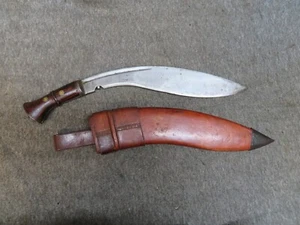 WWII INDIAN ARMY GURKA KUKRI KNIFE-MARKED “M.F. 41”-W/ SCABBARD-1941-SCARCE - Picture 1 of 9