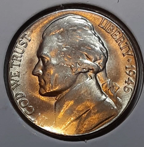 1946 Jefferson Nickel  S - BU - Uncirculated Cover