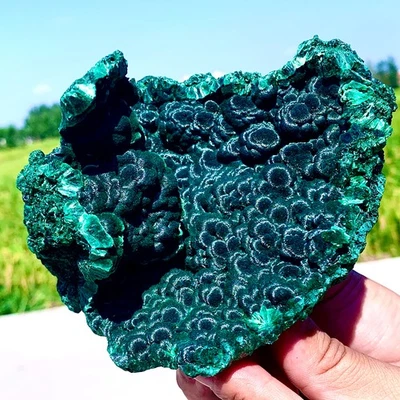 1.81LB  Natural peacock stone crystal cat eye rare mineral specimen collection - Image 1 of 4