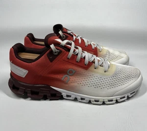 On Cloudflow 3.0 Womens Size 8 Rust White Red Athletic Running Shoes Sneakers - Picture 1 of 11