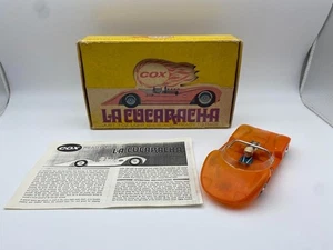 1960s Cox La Cucaracha 1/24 Slot Car Orange rare Vintage Complete w/ Box - Picture 1 of 15