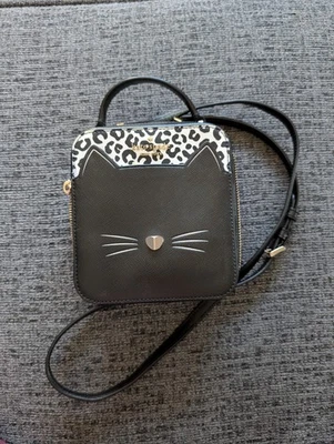 Bolso Bandolera Kate Spade Daisy Vanity Meow Estampado de Gato Mini Bolso de Mano Foto 1 de 4