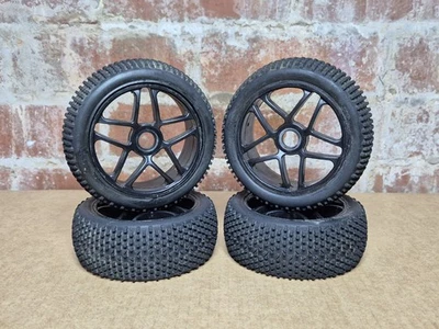 17mm Hex RC Wheels & Tyres Set For 1/8 Scale Nitro/Electric Buggys EB4 Inferno - Image 1 of 4