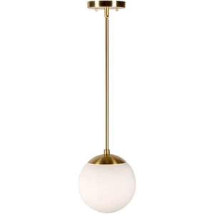 Forte Lighting 2746-01-12 Selene 1 Light 8 inch Soft Gold Pendant Ceiling Light - Picture 1 of 4