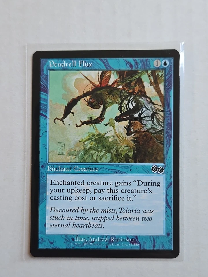 Pendrell Flux - Urza's Saga - LP - MTG Magic - Common - Enchant Creature - Image 1 of 1