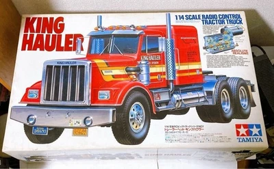 Tamiya 1/14 King Hauler Elettrico RC Truck Kit Smontato Bonus Big Trailer - Immagine 1 di 4