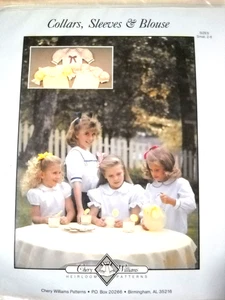 Childs Collars Sleeves Blouse sizes 2-6 by Chery Williams Heirloom Pattern F2 - Picture 1 of 2