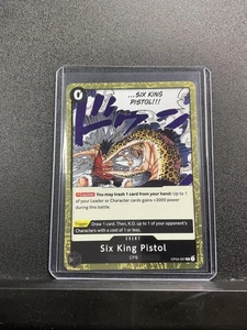 One Piece Pillars of Strength Six King Pistol #OP03-097 Foil - Picture 1 of 2