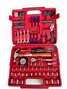 HOME COMPREHENSIVE TOOL KIT 110 PCS, WITH PORTABLE CASE, METRIC & SAE, NEW - Picture 1 of 8