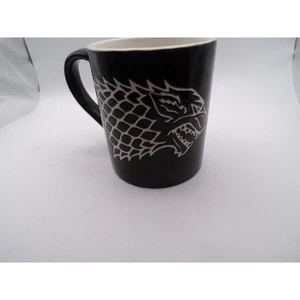 Game of Thrones House Stark Direwolf Mug Black White Ceramic Coffee Cup - Picture 1 of 3