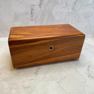 Vintage Lane Cedar Box Chest Advertising Salesman Sample Altavista VA McVay Co - Image 1 of 4