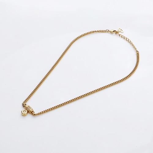 Collana Christian Dior strass vintage oro WS9105