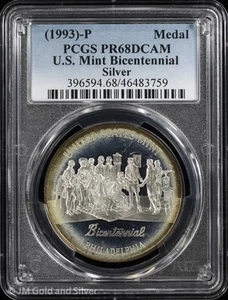 1993-P US Mint Proof Bicentennial Silver Medal PCGS PR 68 DCAM - Picture 1 of 3