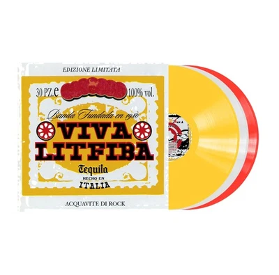Litfiba Viva Litfiba r. Vinile Giallo, Bianco, & Rosso Busta Bauletto) (Vinyl) - Image 1 of 3