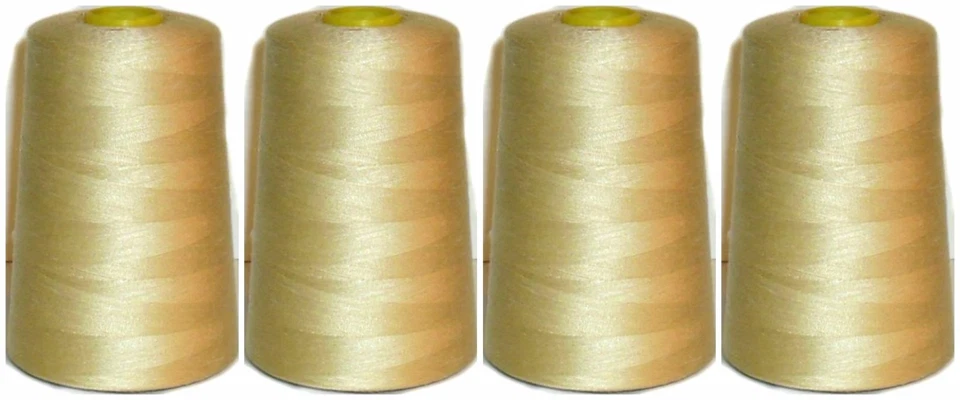 120s HILO DE COSER 100% POLIÉSTER HILADO 5000 YARDAS X4 CONOS, VARIOS COLS, ART NL1 Foto 1 de 1