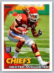 2010 TOPPS FOOTBALL 248 DEXTER MCCLUSTER CHIEFS RC - Picture 1 of 2