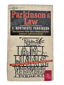 Vintage Paperback PARKINSON'S LAW by C. Northcote Parkinson 1964 Humor - Picture 1 of 5