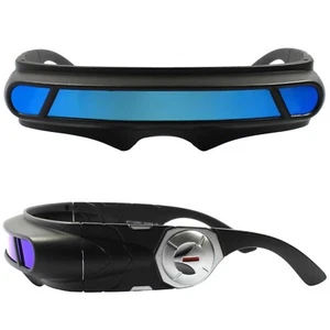 Blue Mirrored Lens X-Men Cyclops Kids Fun Cosplay Costume Visor Sun Glasses - Picture 1 of 4