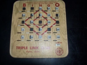 VINTAGE BINGO REUSABLE CARDS, THE BINGO KING, AUTO-MAGIC 1959 - Picture 1 of 3