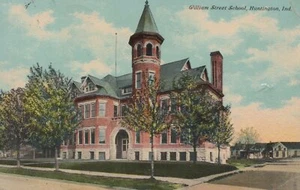 William Street School - Huntington, Indiana - Posted Litho - Bild 1 von 3