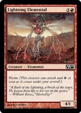 LIGHTNING ELEMENTAL X4 4 4X Magic 2010 MTG Magic the Gathering Cards DJMagic