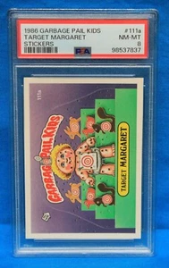 1986 GARBAGE PAIL KIDS # 111a TARGET MARGARET PSA 8 NM-MT # 98537837 STICKER - Bild 1 von 2