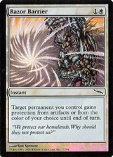 MTG - Mirrodin - Razor Barrier - 2X - Foil - NM