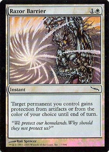 MTG - Mirrodin - Razor Barrier - 2X - Foil - NM - Image 1 of 1