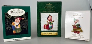 Hallmark Keepsake Christmas Ornaments Happy Helper, Curious Elf, Rudolphs Helper - Bild 1 von 19