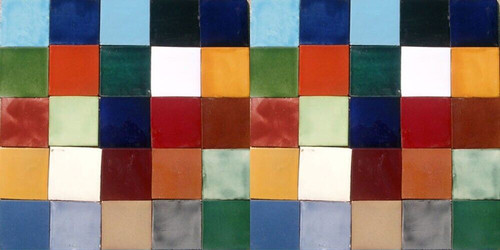 50 Assorted Solid colors Mexican 4x4 inch Tiles Ceramic Mexico #003 | eBay