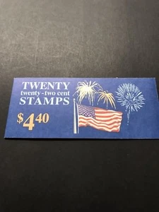 Scott #2276 .. 22 Cent.. Flag & Fireworks....Booklet  With 20 Stamps - Picture 1 of 2
