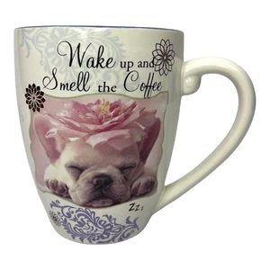 French Bulldog Puppy Coffee Mug Wake Up and Smell the Coffee 2010 - Picture 1 of 9