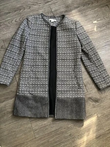 H&M Ladies Jacket/Blazer stylish, long-sleeved, black & white EUR 34 - Picture 1 of 4