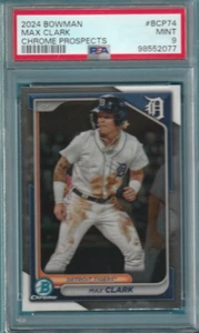 2024 Bowman Chrome Prospects #BCP-74 Max Clark PSA 9 - Bild 1 von 1