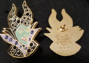 Disney Pin 57109 Maleficent Jeweled Sleeping Beauty Villain Black & Purple Gems - Picture 1 of 12