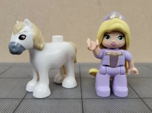 Lego Duplo RAPUNZEL Tangled Disney Princess Minifigure & Horse Maximus Rare - Picture 1 of 3