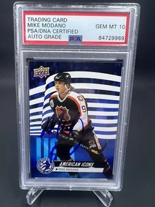 Mike Modano Signed 2022 Upper Deck National IP Auto PSA/DNA Dallas Stars Auto 10 - Picture 1 of 2
