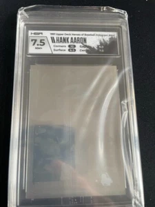 1991 Upper Deck Atlanta Braves Baseballkarte #HH1 Hank Aaron Hologramm NM 7,5 - Bild 1 von 2