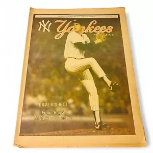 1981 Yankees Magazine - Dave Righetti Rookie Feature + Budweiser - Picture 1 of 4