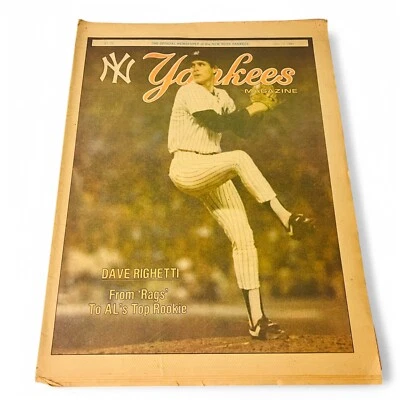 1981 Yankees Magazine - Dave Righetti Rookie Feature + Budweiser - Image 1 of 4