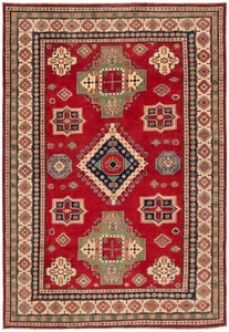 Kazak Ribeteado a Mano Oriental 272x192 cm-Nomadic, Fine, Carpet, Manta, Rojo - Imagen 1 de 13