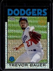 Trevor Bauer 2021 Topps Chrome Silver Packs - 1986 - Los Angeles Dodgers - Picture 1 of 2