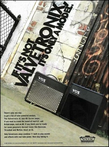 Amplificador de guitarra Vox Valvetronix serie XL y AD anuncio 2007 amplificador publicidad impresión - Imagen 1 de 3