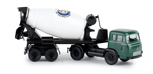 Brekina 83223 - 1/87 Magirus Pluto Betonmischer-Sz - Grigio, Es Kommt Drauf An - Immagine 1 di 1