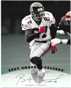Bert Emanuel 1997 LEAF SIGNATURE SERIES 8x10 JUMBO AUTOGRAPH CARD Falcons AUTO - Picture 1 of 2