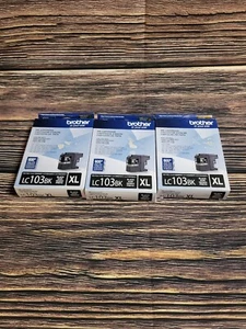 3PK Brother LC103BK Black In Cartridges - Picture 1 of 2