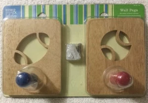 Baseball Football Sport Hook Wall Hanger Nursery Baby Gift Decor New Sealed BX18 - Picture 1 of 2
