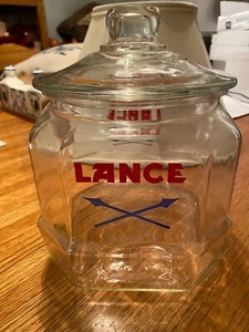 Vintage Lance Cookie Jar 8-sided with lid in excellent condition - Picture 1 of 3